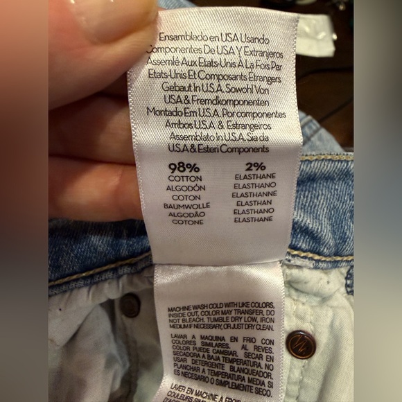 MOTHER The Curbside High Waist Distressed Jeans sz 34 - Picture 11 of 16